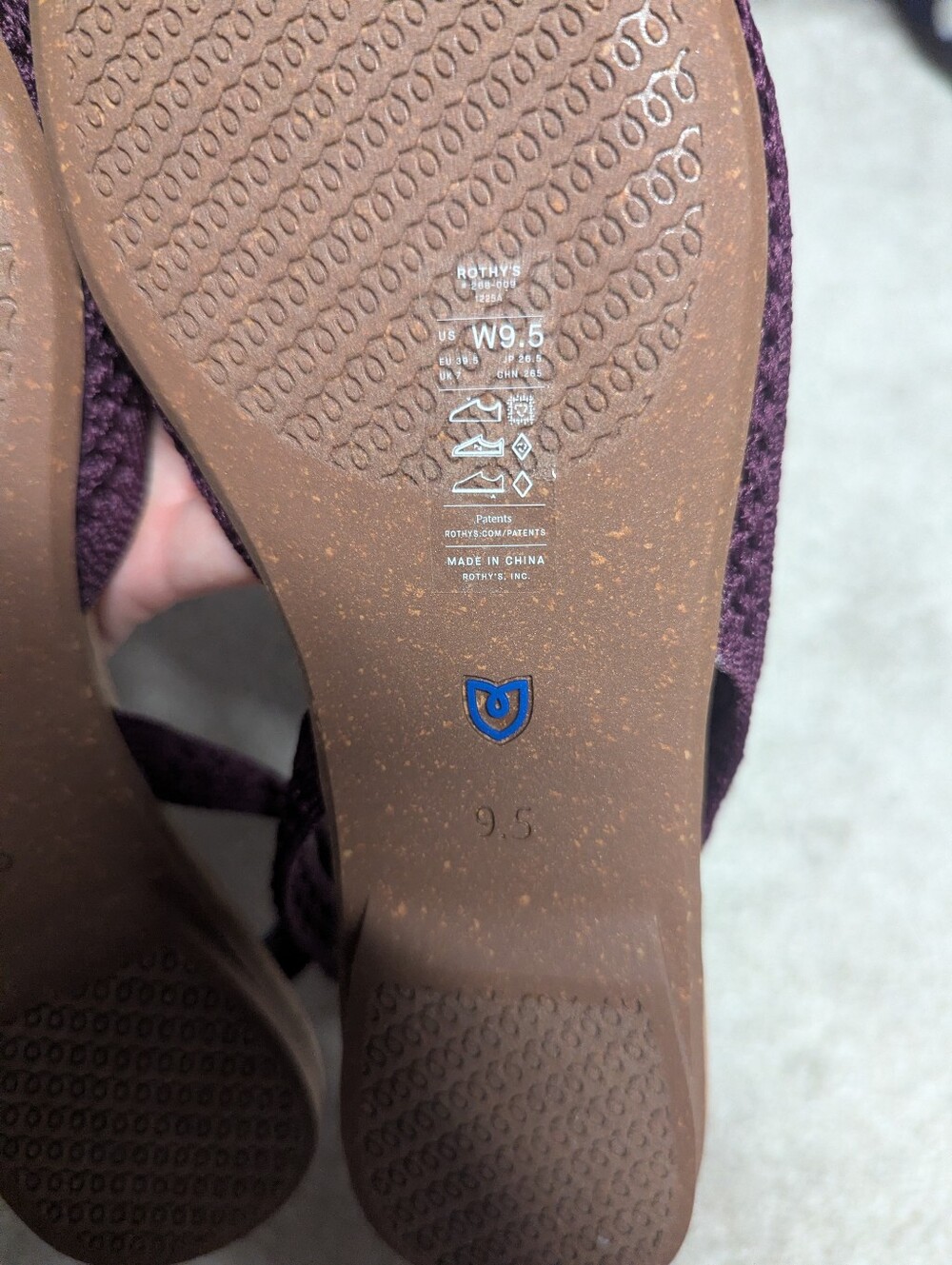 Rothy's Mesh Slings sz 9.5 NWOB - Picture 4 of 4